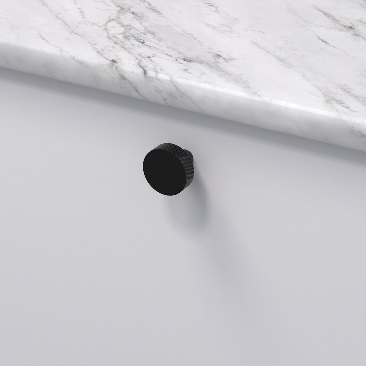 Knopp flat matt svart 309160 11 32 mm ncs s 0300 n marmor carrara