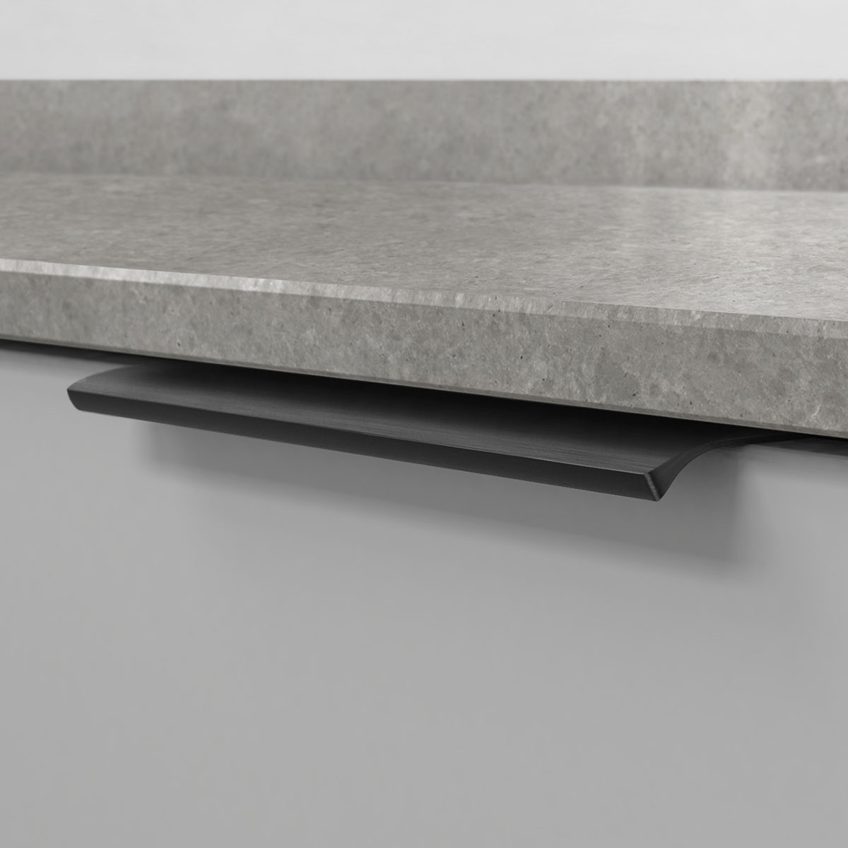 Profilhandtag edge straight svart 304156 11 200 mm ncs s 4500 n noble concrete grey